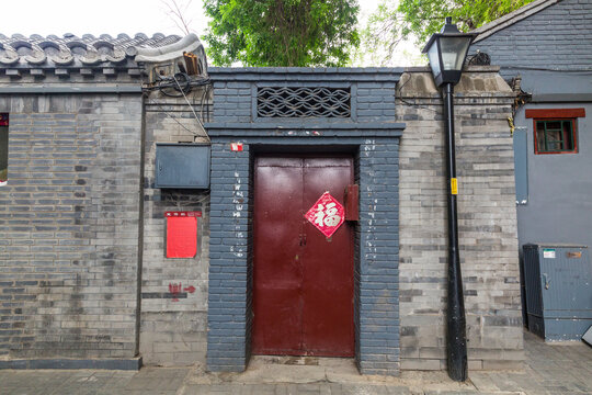 北京四合院大门