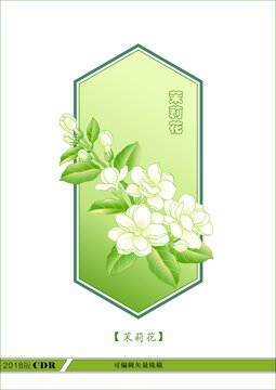 茉莉花包装素材