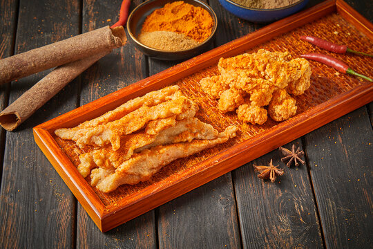 炸酥肉拼炸鸡