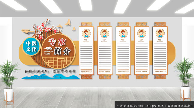 中医专家简介文化墙