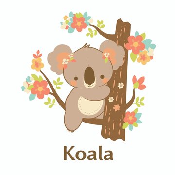 可爱考拉印花