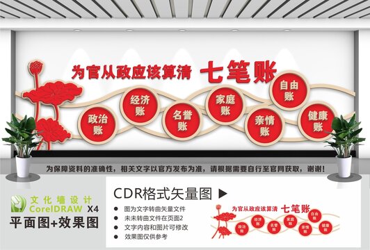七笔账文化墙