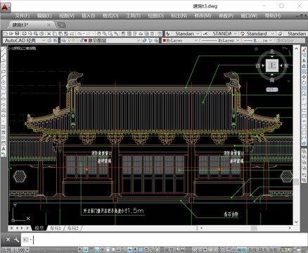 山门殿CAD施工图