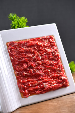 现切羊腿肉