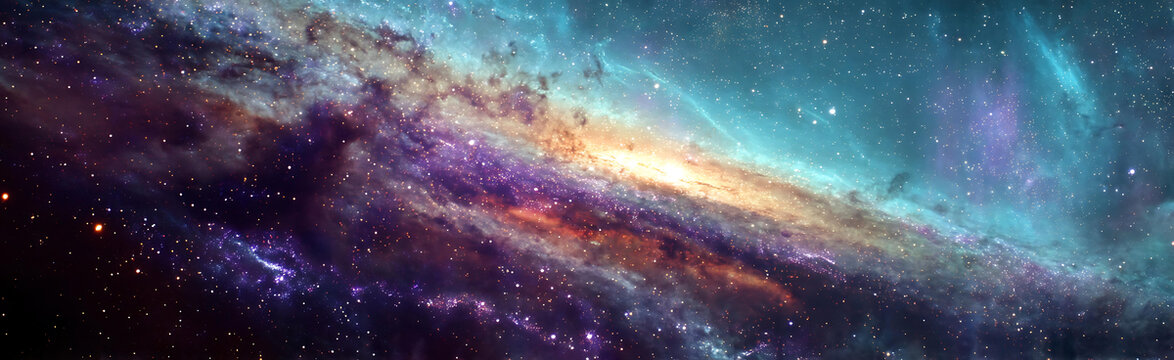 浩瀚宇宙中的绚丽星云