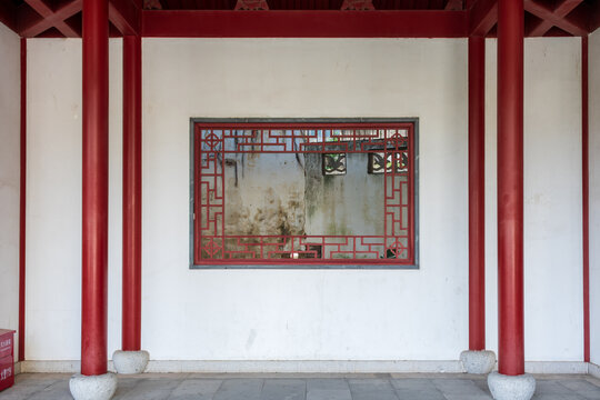 福州黎明湖公园中式建筑