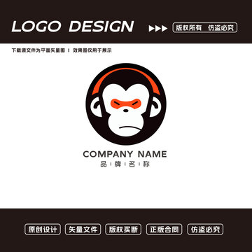 猴子logo标志