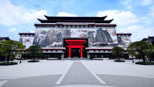 中式风格大气建筑外观