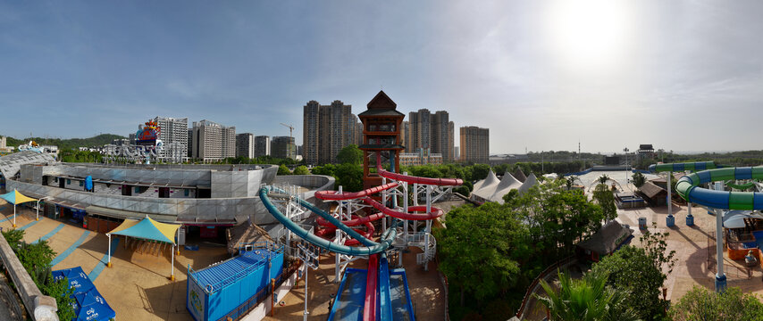 长沙欢乐城欢乐水寨全景