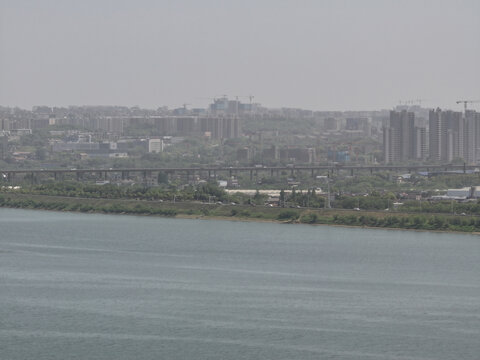 湘潭湘江航拍