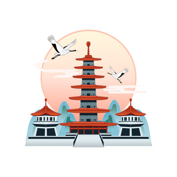 甘肃平凉泾川大云寺插画