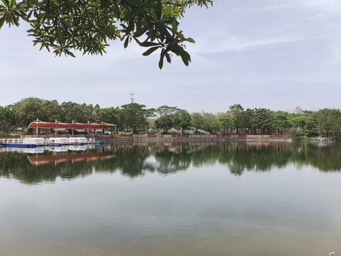 广州儿童公园湖水
