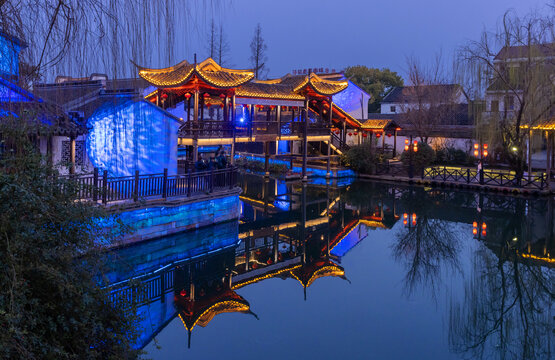 南浔古镇夜景