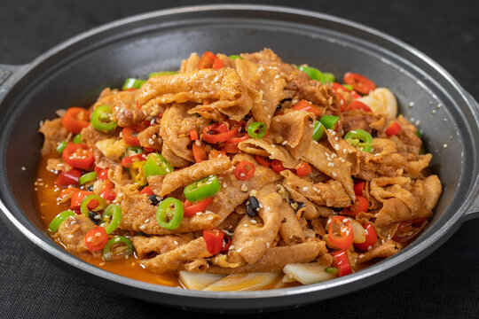 干锅辣炒豆皮