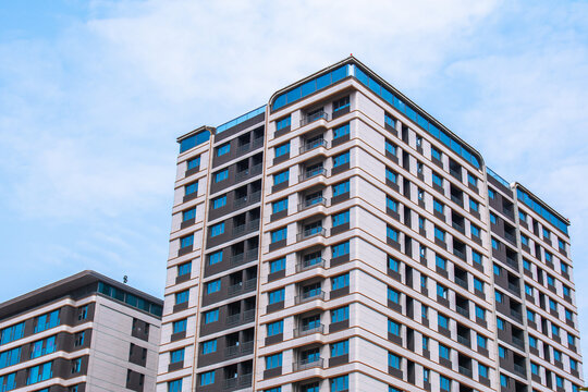 现代高层公寓建筑外观