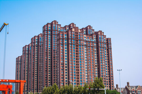 城市中的高层居民住宅楼