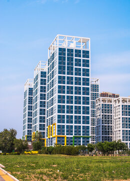 现代高层商务楼建筑景观