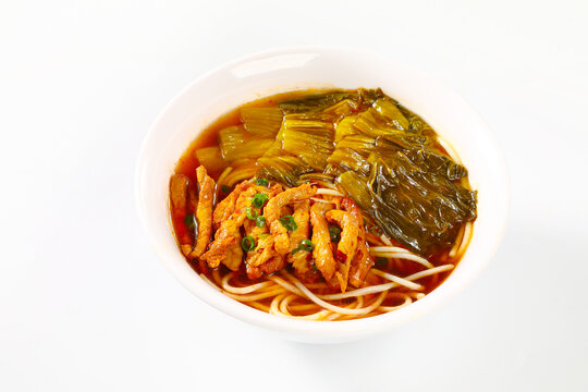 红油肉丝粉干