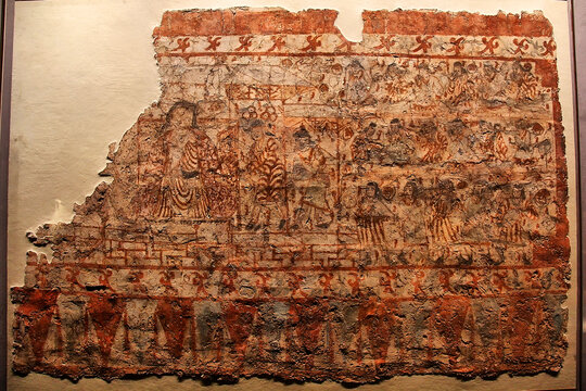 大同博物馆古代精美壁画残片