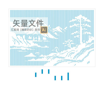 线条山水冲孔板