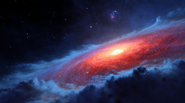 深空中的壮丽星系形成