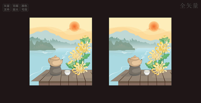矢量菊花