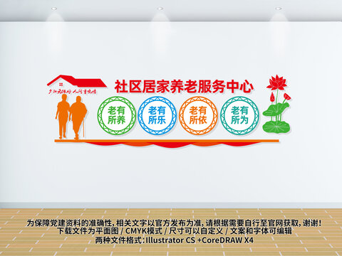 社区养老服务中心文化墙
