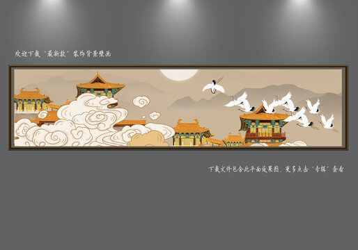 楼阁山水画