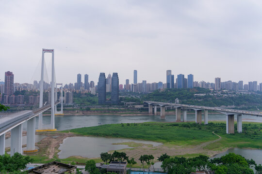 重庆城市桥梁与现代建筑景观