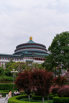 重庆人民大礼堂风光