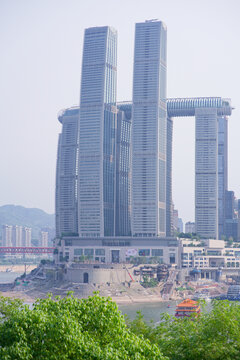 重庆壮观摩天大楼建筑群
