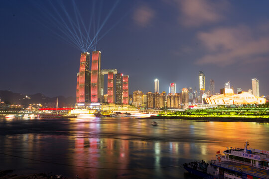 重庆璀璨夜景城市风光