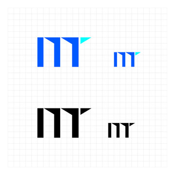 创意MT字母标志设计