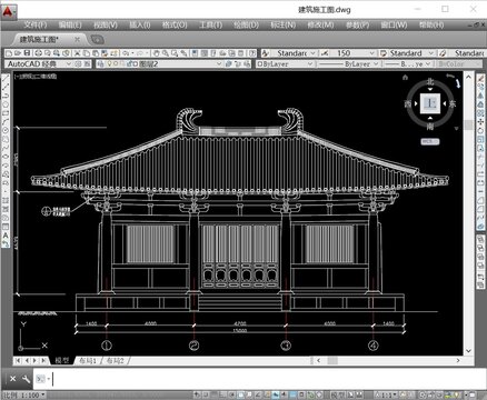天王殿建筑施工图