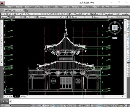 钟鼓楼建筑施工图