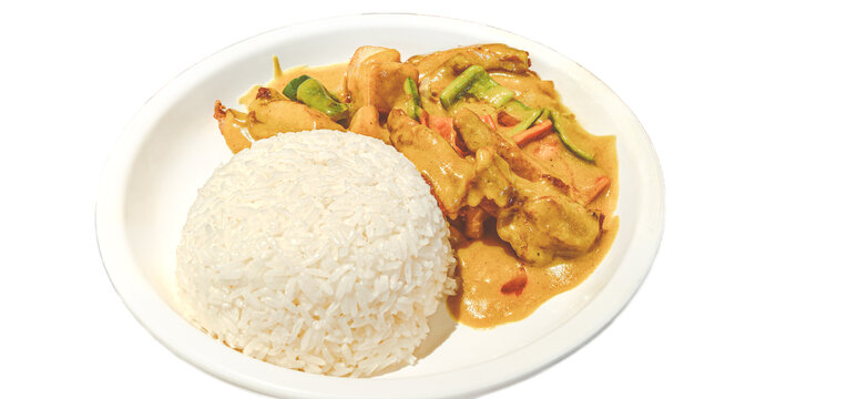 咖喱鸡排饭