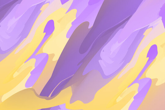 梦幻紫黄渐变抽象流体背景