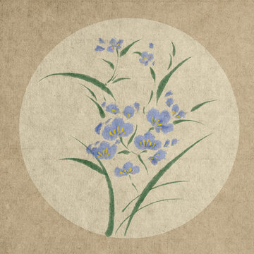 花卉系列蓝色花