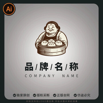 早餐店logo夜市文化衍生迷你插画包装