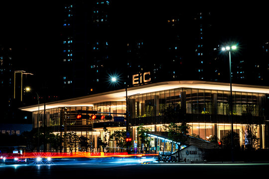 城市夜晚EIC建筑夜景