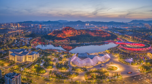 苏州高新区狮山夜景