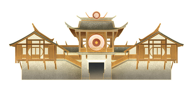 中式传统风格精美建筑