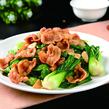 猪油渣小青菜
