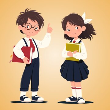 学生卡通形象