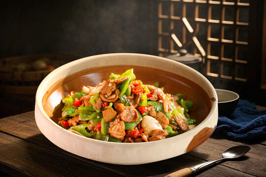 青椒炒肉