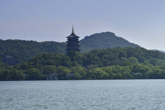 杭州西湖雷峰塔