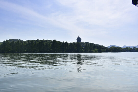 杭州西湖雷峰塔