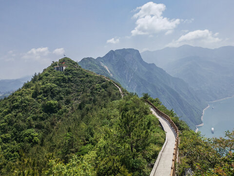 长江三峡巫峡三峡龙脊风光