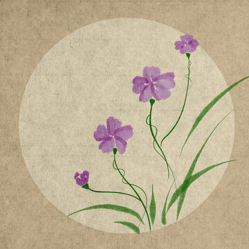 花卉系列紫色小花