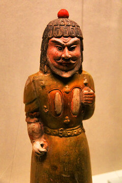 古代武士陶俑